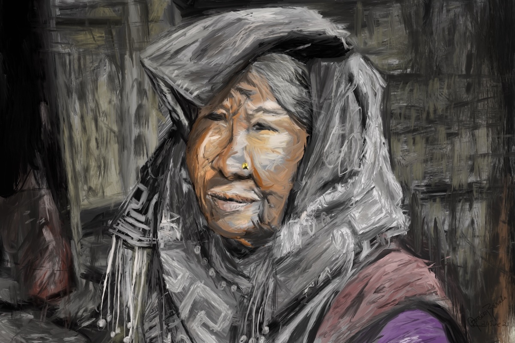 First photograph from the Aama project